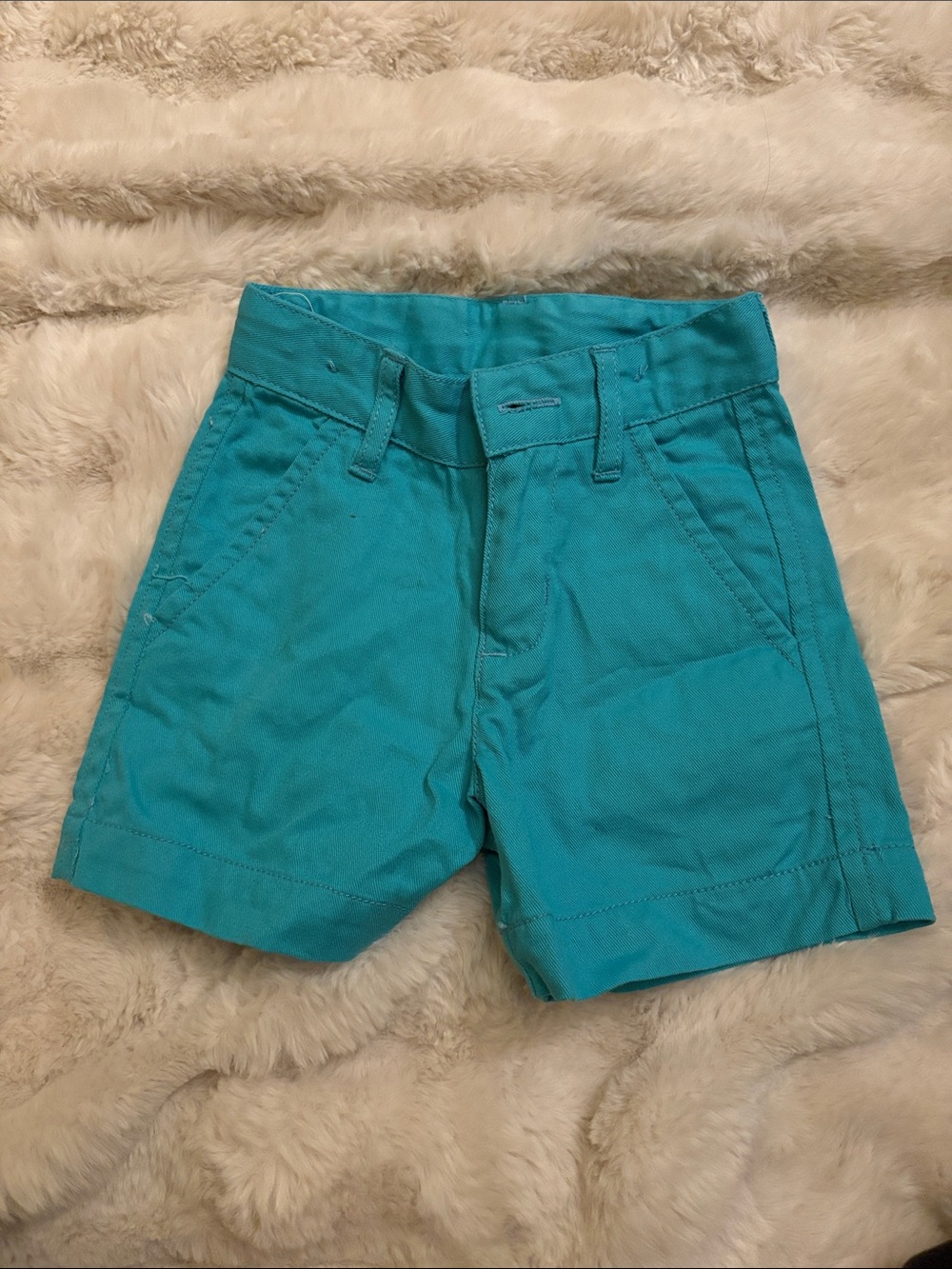 Baby boy's Turquoise Cotton Shorts
